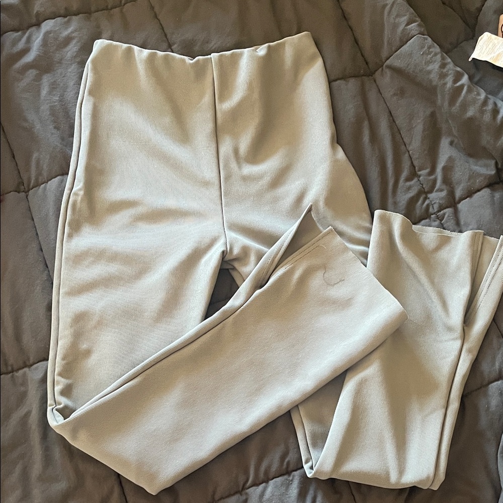 Nasty Gal Gray High-Waisted Leggings